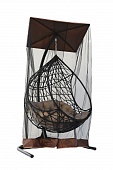 Чехол-москитная сетка 1200x1200x2000 для подвесного кресла арт.ЧМ2-20К, коричневый "Garden story"